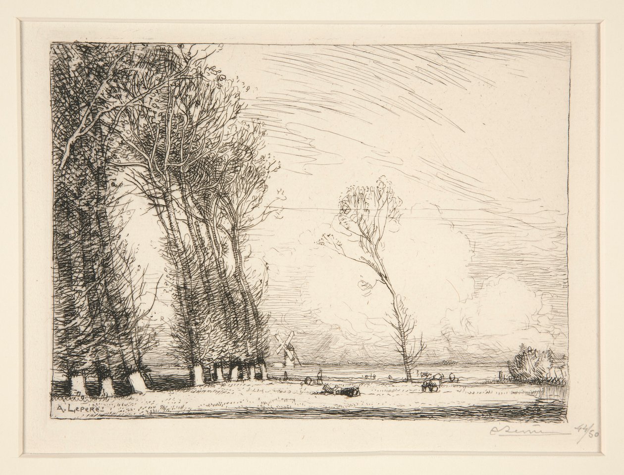Kavak Perdesi (Vendee) by Auguste Lepere