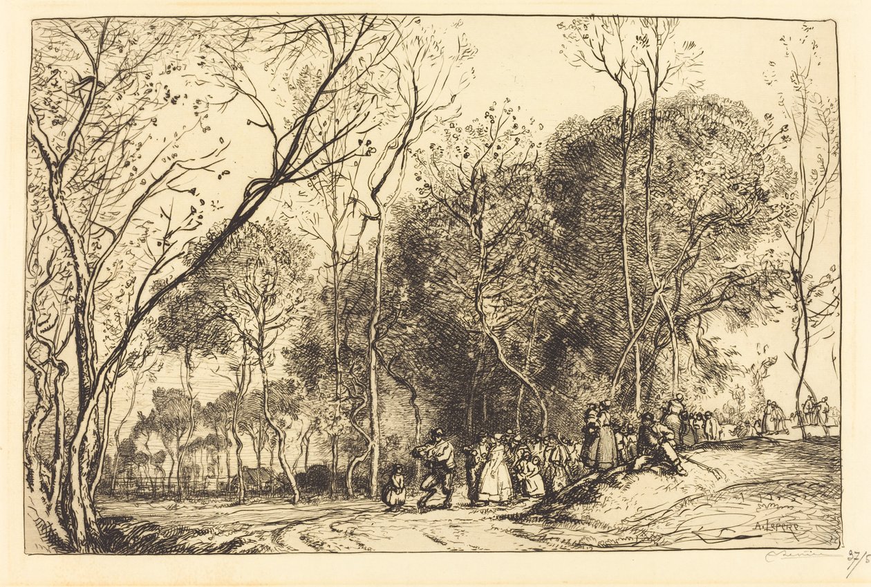 Saint-Martin'de Yaz, Geçmiş Evlilikler by Auguste Lepere