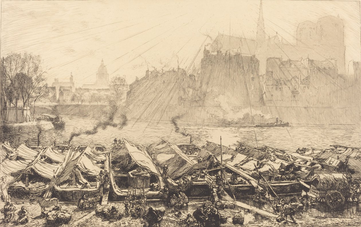 Büyük Elma Pazarı Büyük Elma Pazarı, 1917. by Auguste Lepere
