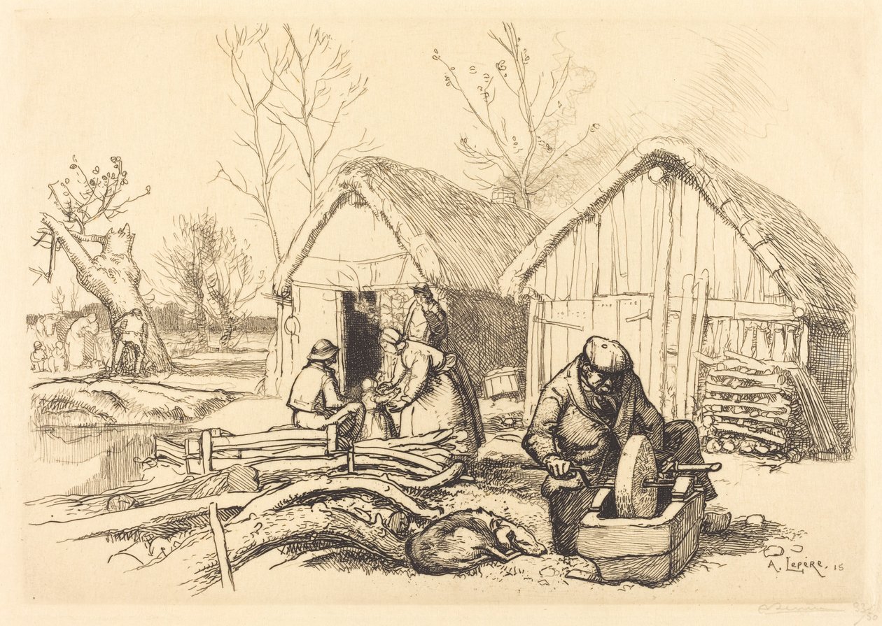 Oduncu Evi, Vendee La maison du bucheron, Vendee, 1915. by Auguste Lepere