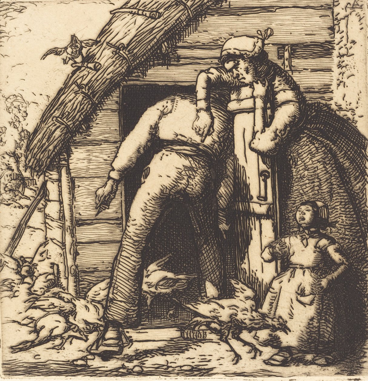 Poulterer, Vendee The Poultry, Vendee, 1908. by Auguste Lepere