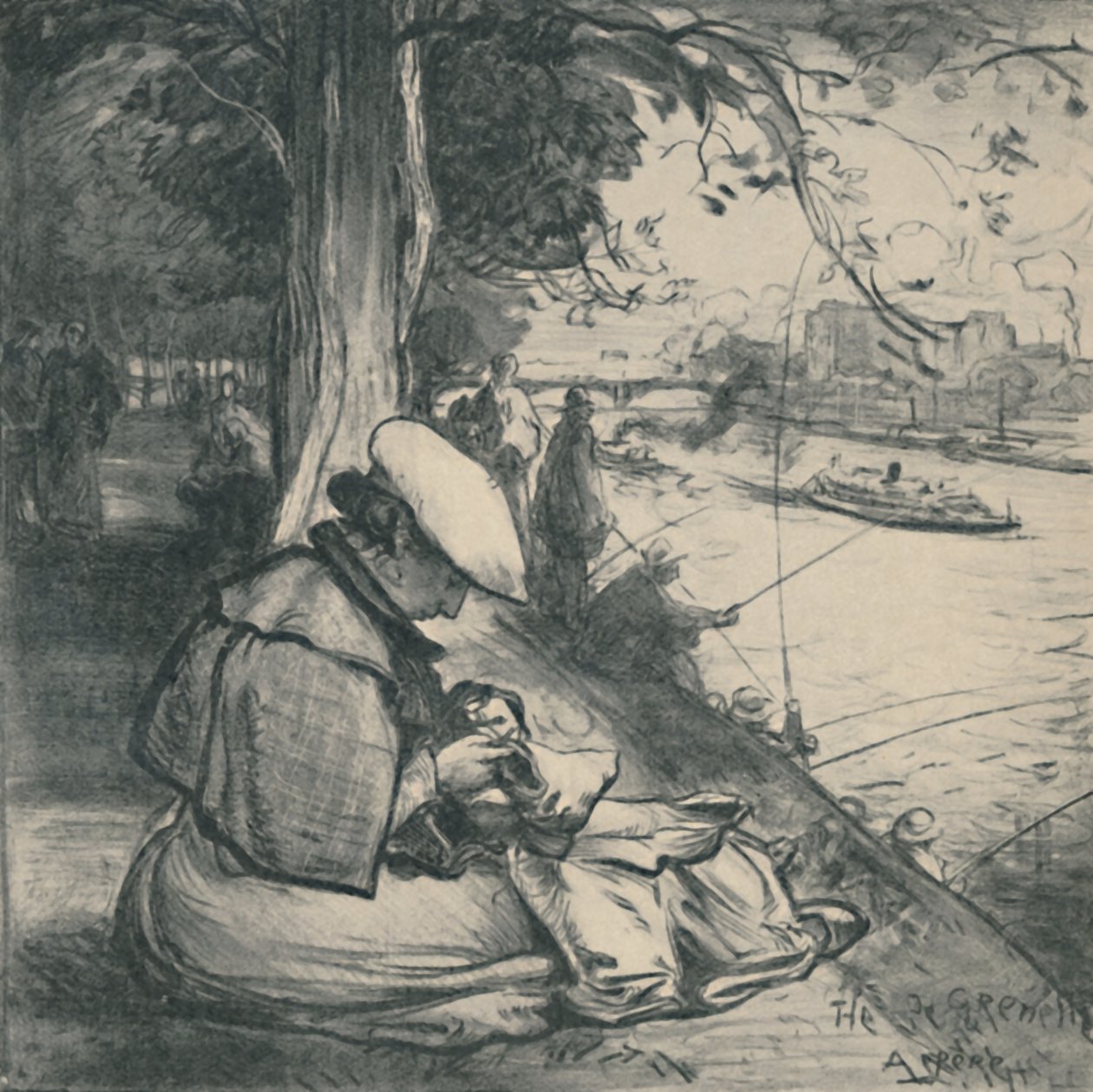 Kuğu Adası, c1898, 1919 by Auguste Louis Lepère