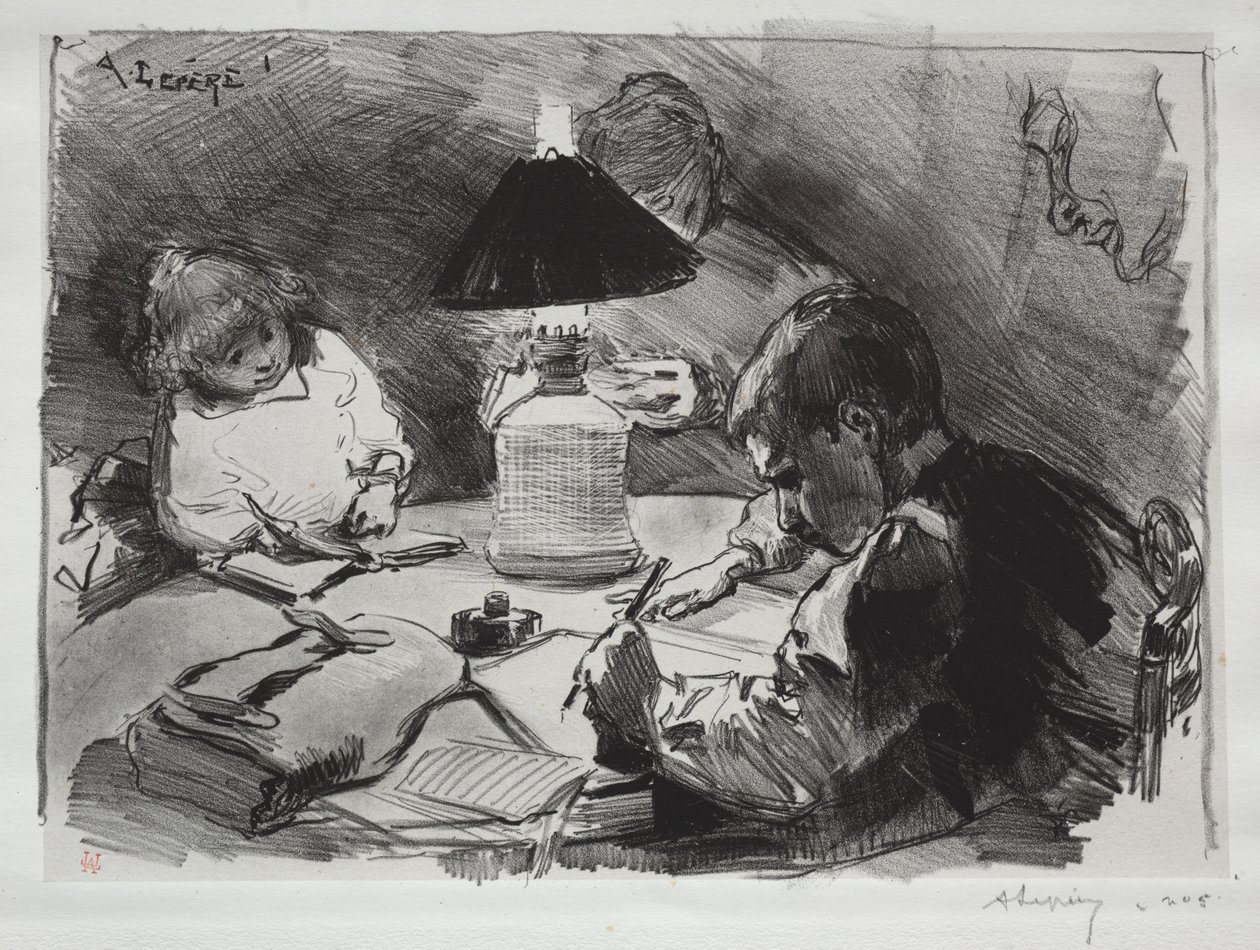 Lambanın Etrafında by Auguste Louis Lepère