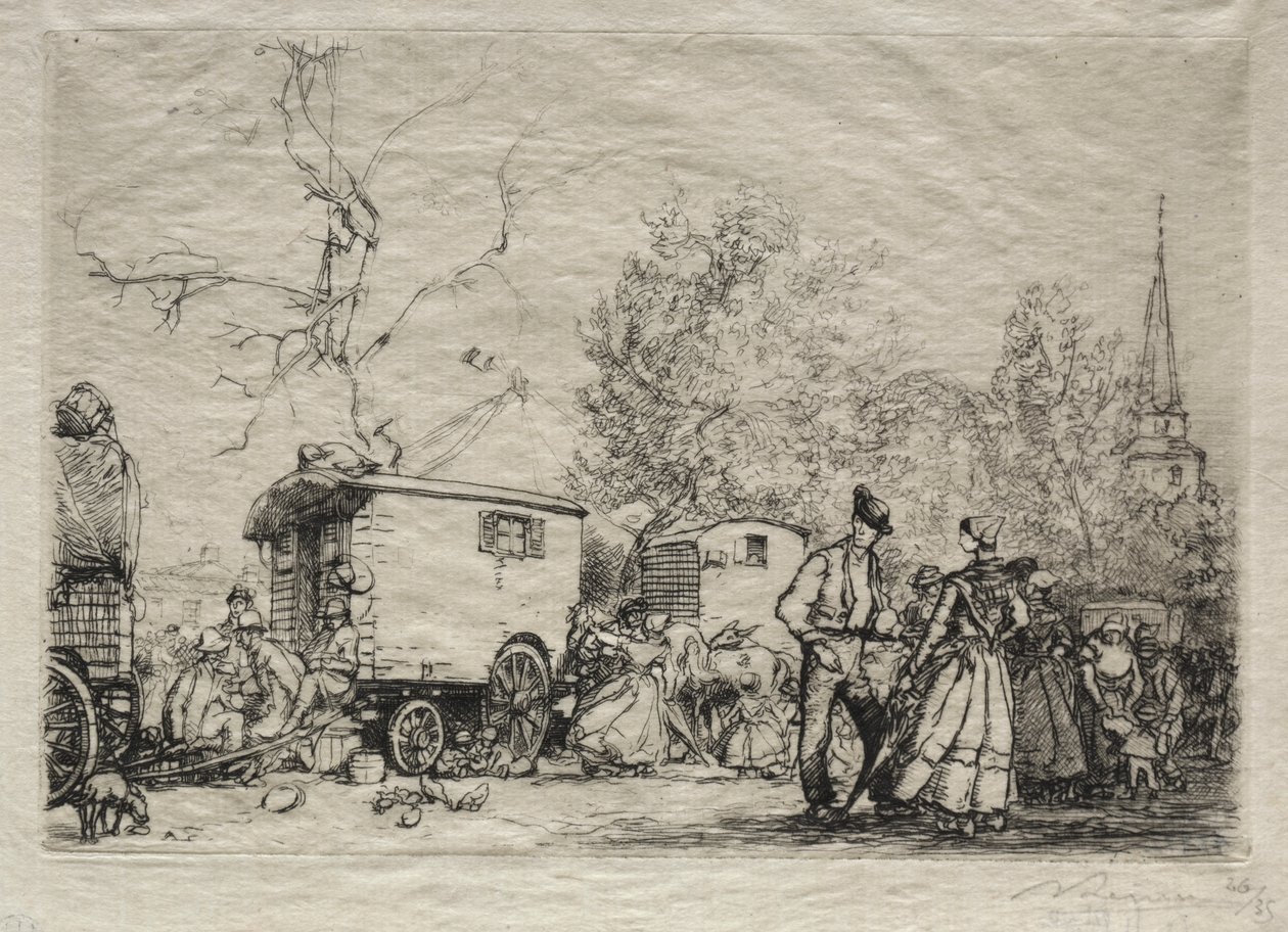 Fuarda St. Jean de Mont by Auguste Louis Lepère