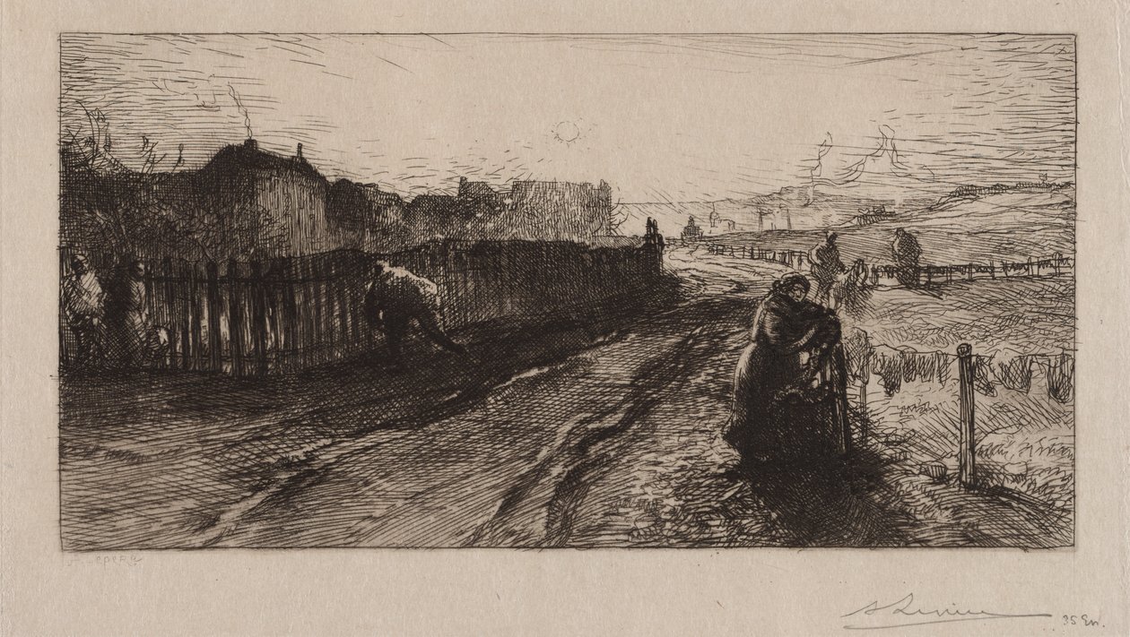 Tahkimatlarda, Porte de Versailles by Auguste Louis Lepère