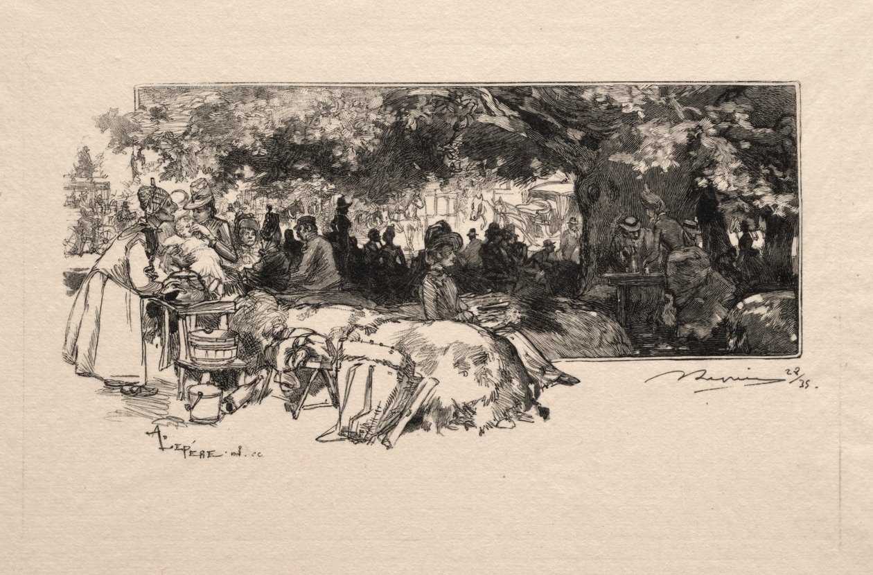 Sadece Pihard kantini by Auguste Louis Lepère