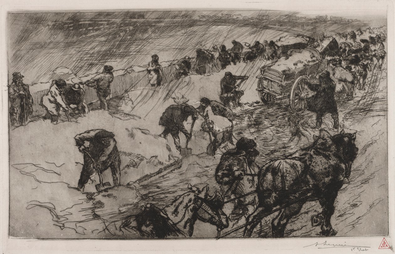 Karla Savaş, Quai aux Fleurs, 1890. by Auguste Louis Lepère