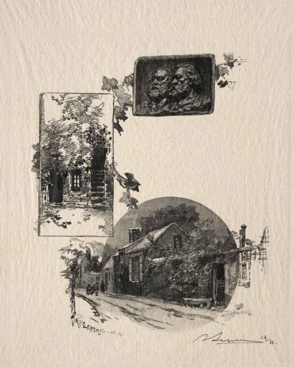 Rousseau atölyesine ve Maison de Millet