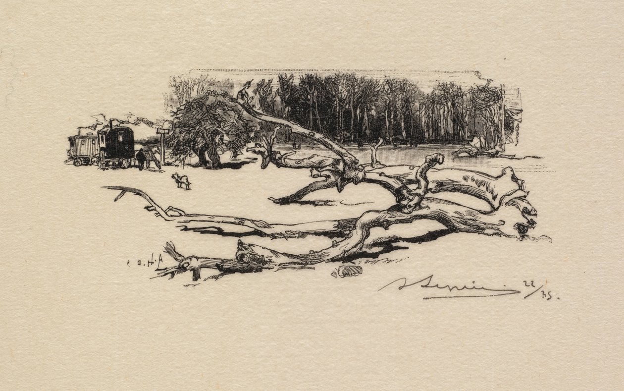 Fontainebleau Ormanı: Dikenin Kavşağı Fontainebleau Ormanı: Dikenin Kavşağı, 1890. by Auguste Louis Lepère