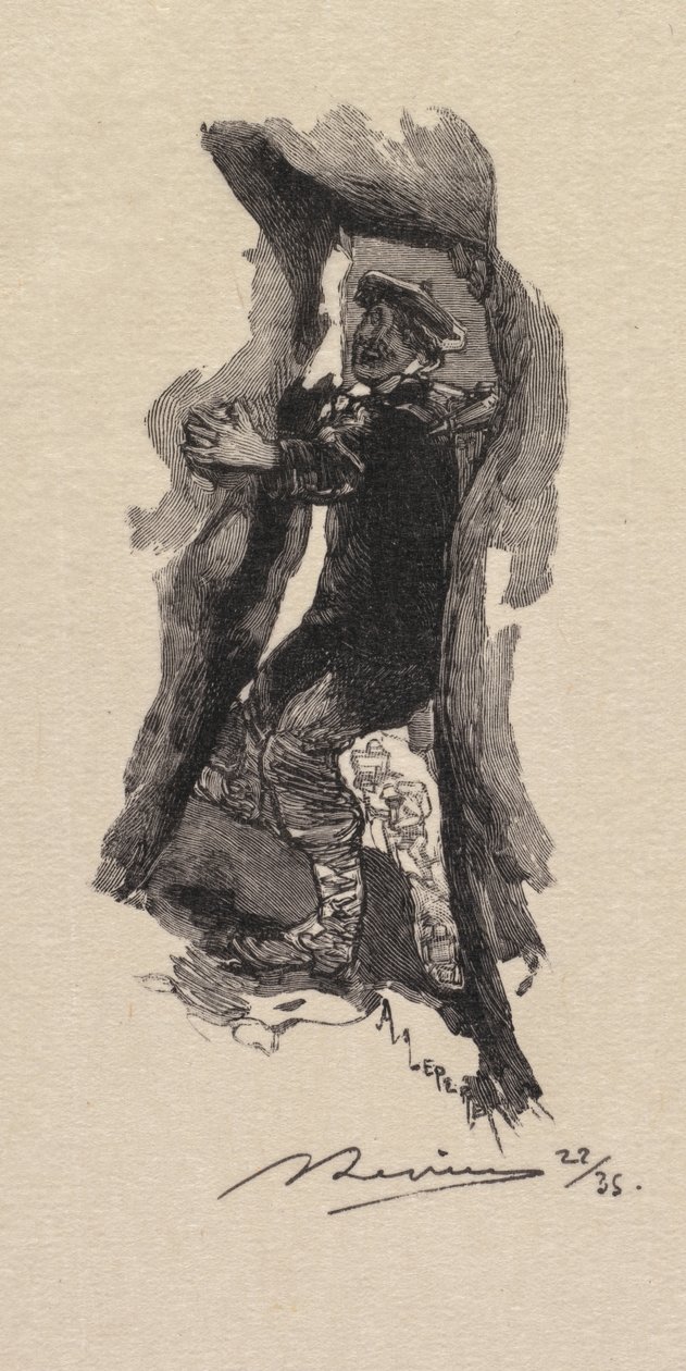 Fontainebleau Ormanı: Yedi Mağara Geçidi by Auguste Louis Lepère