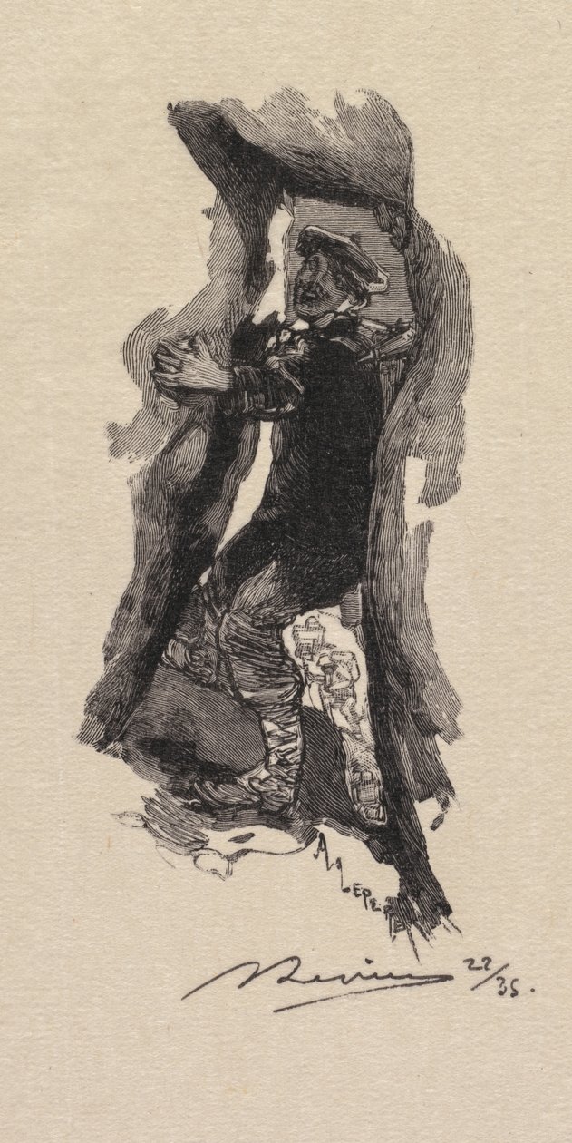 Fontainebleau Ormanı: Yedi Mağara Geçidi La Forêt de Fontainebleau..., 1890. by Auguste Louis Lepère