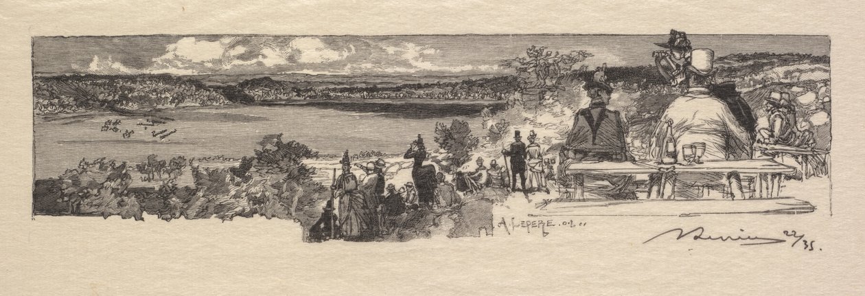 Fontainebleau Ormanı: Solle Vadisi La Forêt de Fontainebleau: La Vallée de la Solle, 1890. by Auguste Louis Lepère