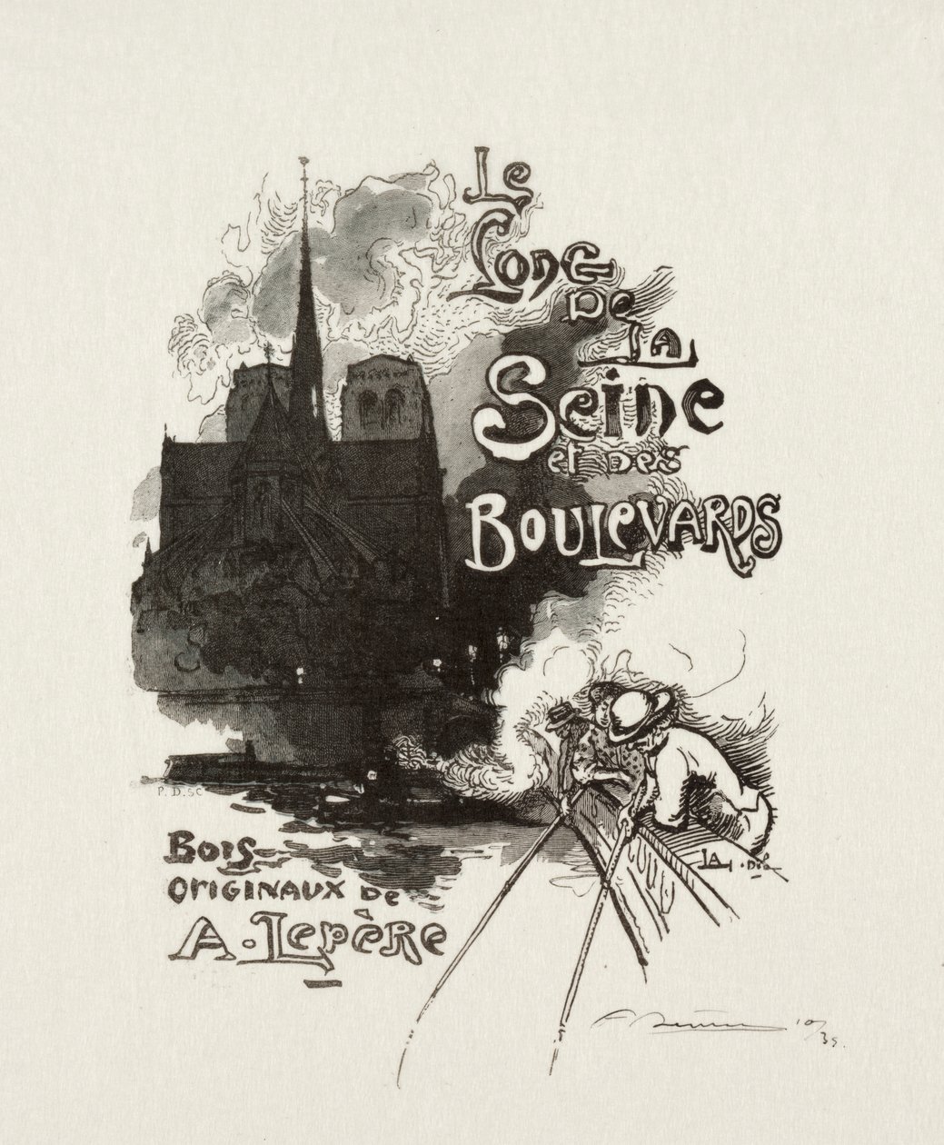 Frontispiece: Seine ve Bulvarlar Boyunca by Auguste Louis Lepère