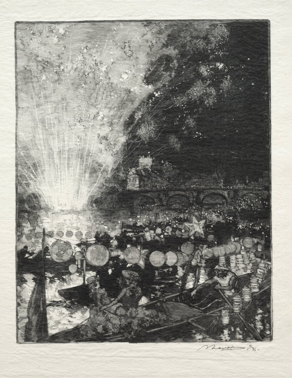 Venedik Partisi by Auguste Louis Lepère