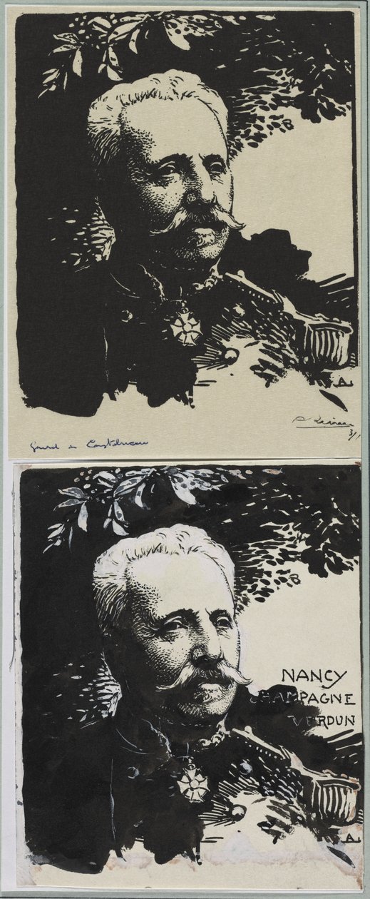 General de Castelneau, 1914. by Auguste Louis Lepère
