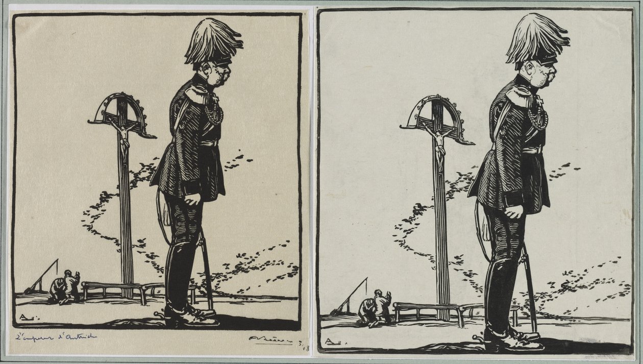 LEmpereur dAutriche, 1914. by Auguste Louis Lepère