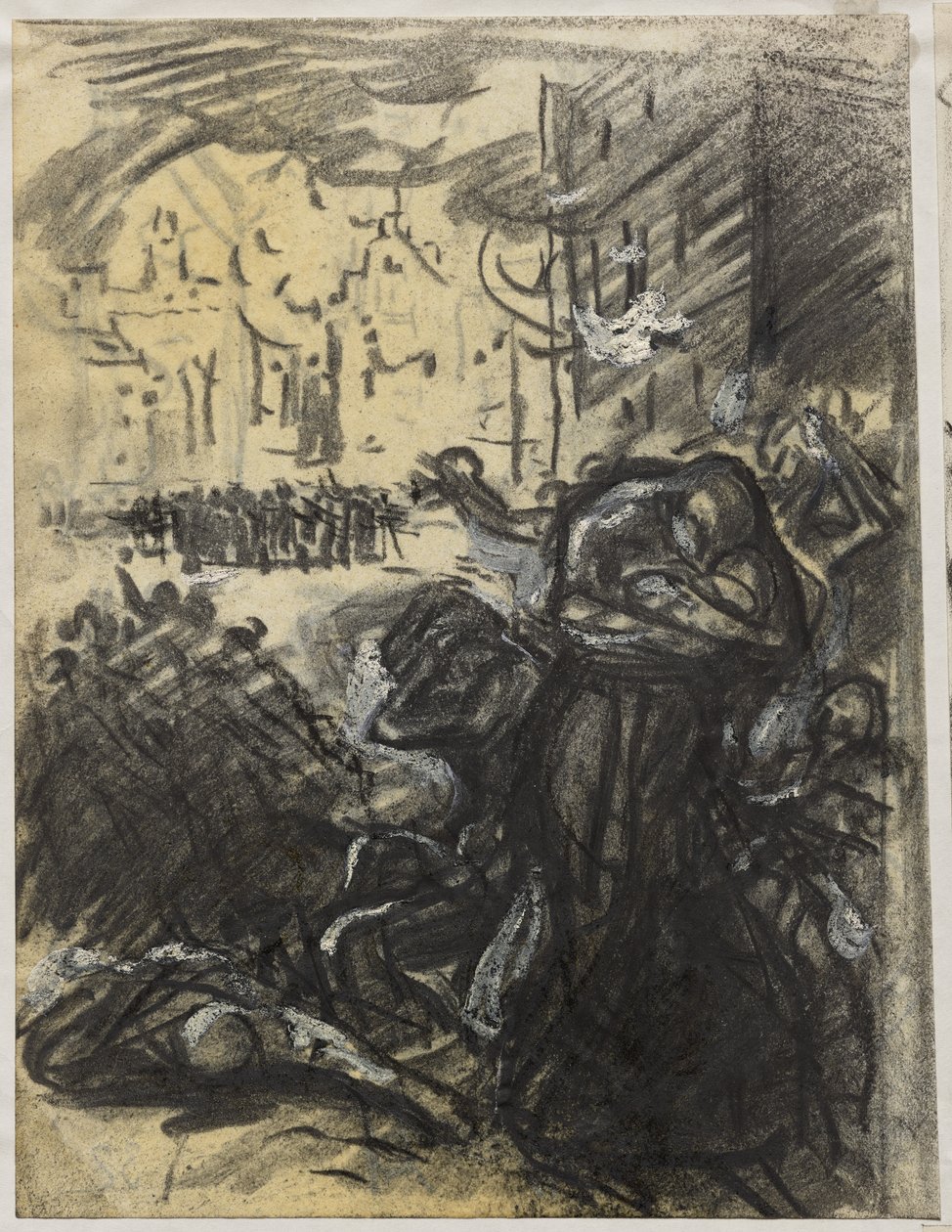 Louvain Ateşi by Auguste Louis Lepère