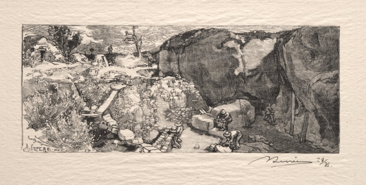 kumtaşı ocağı by Auguste Louis Lepère