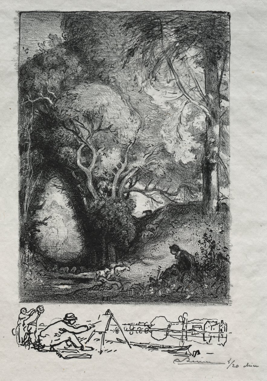 Haziran ayında La Ravine by Auguste Louis Lepère