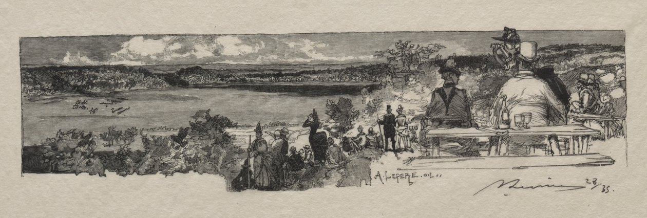 Solle Vadisi. by Auguste Louis Lepère