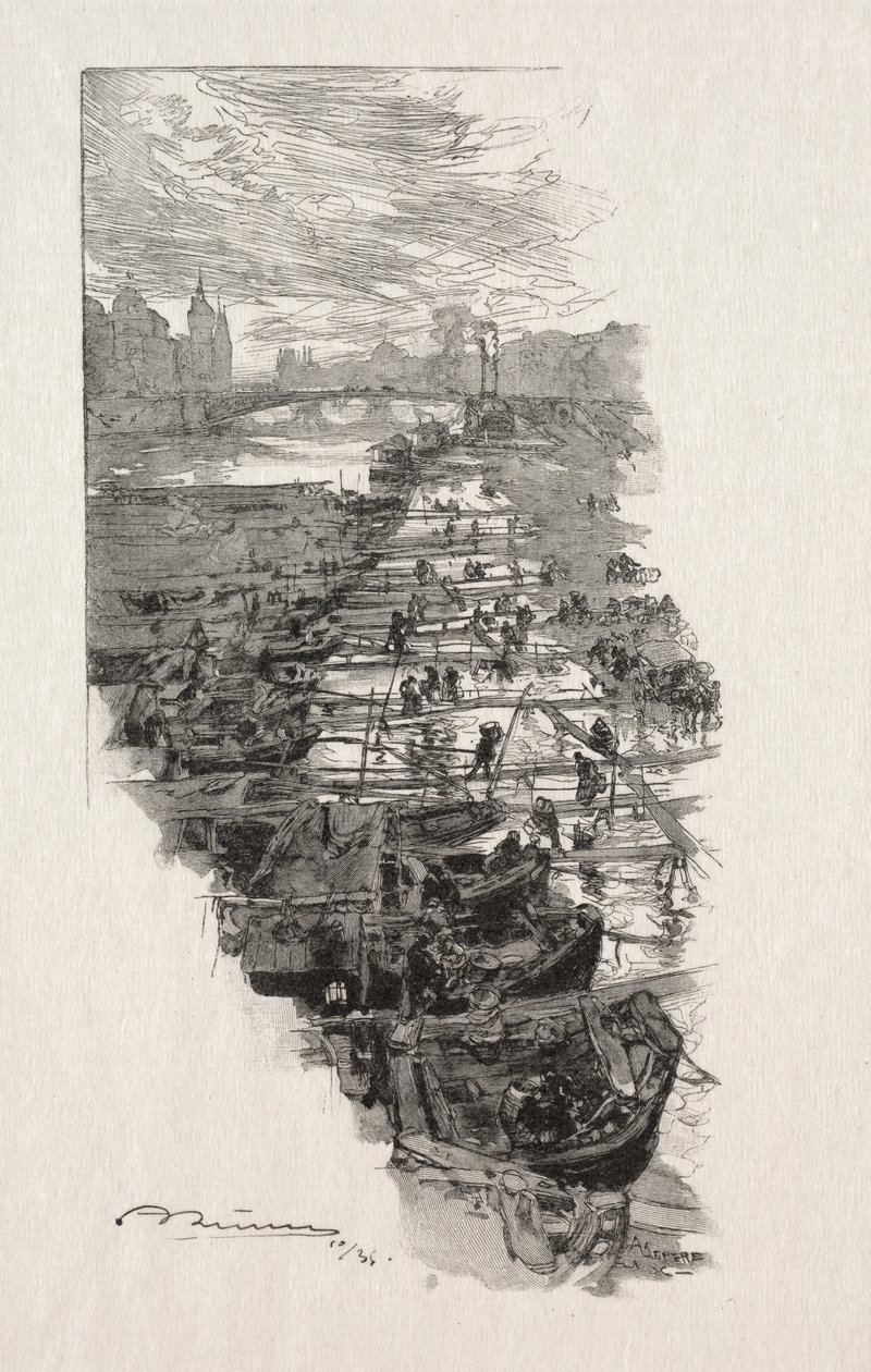 elma pazarı by Auguste Louis Lepère
