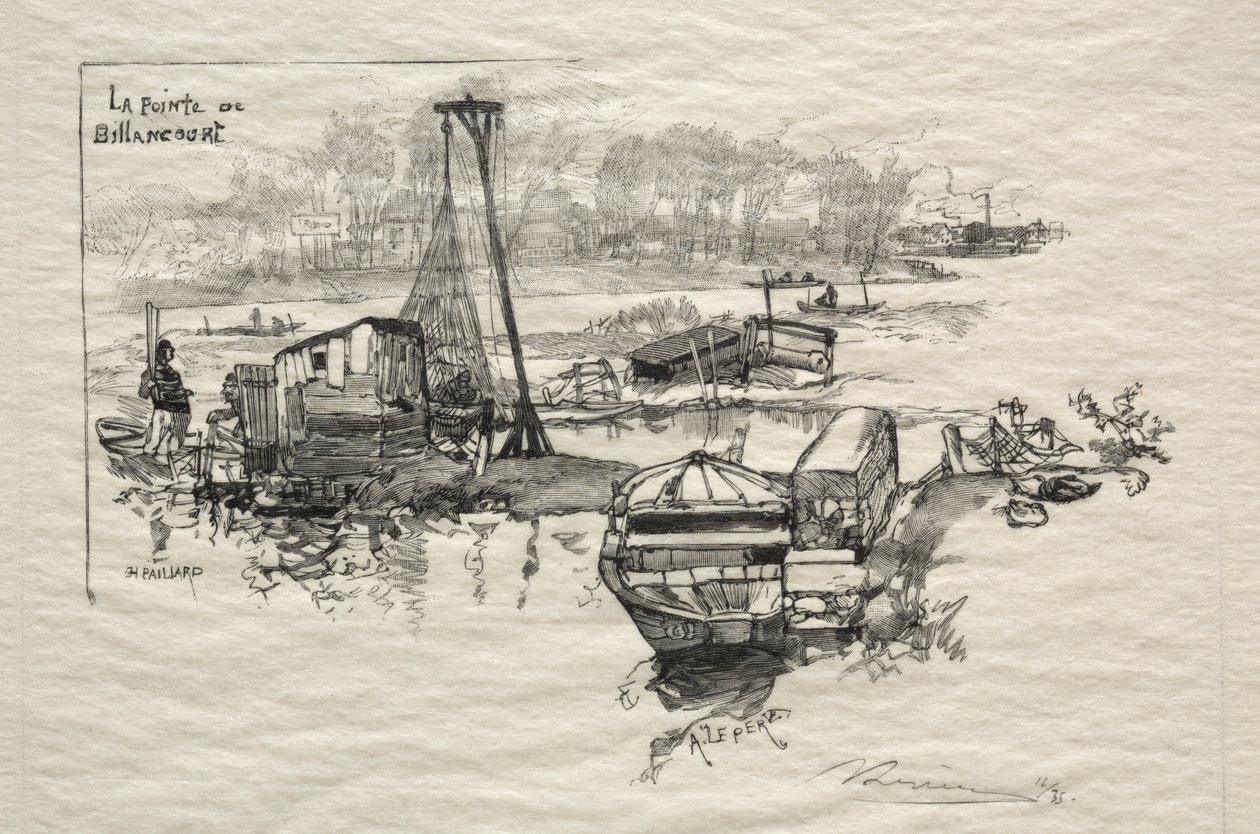 Billancourt Noktası by Auguste Louis Lepère