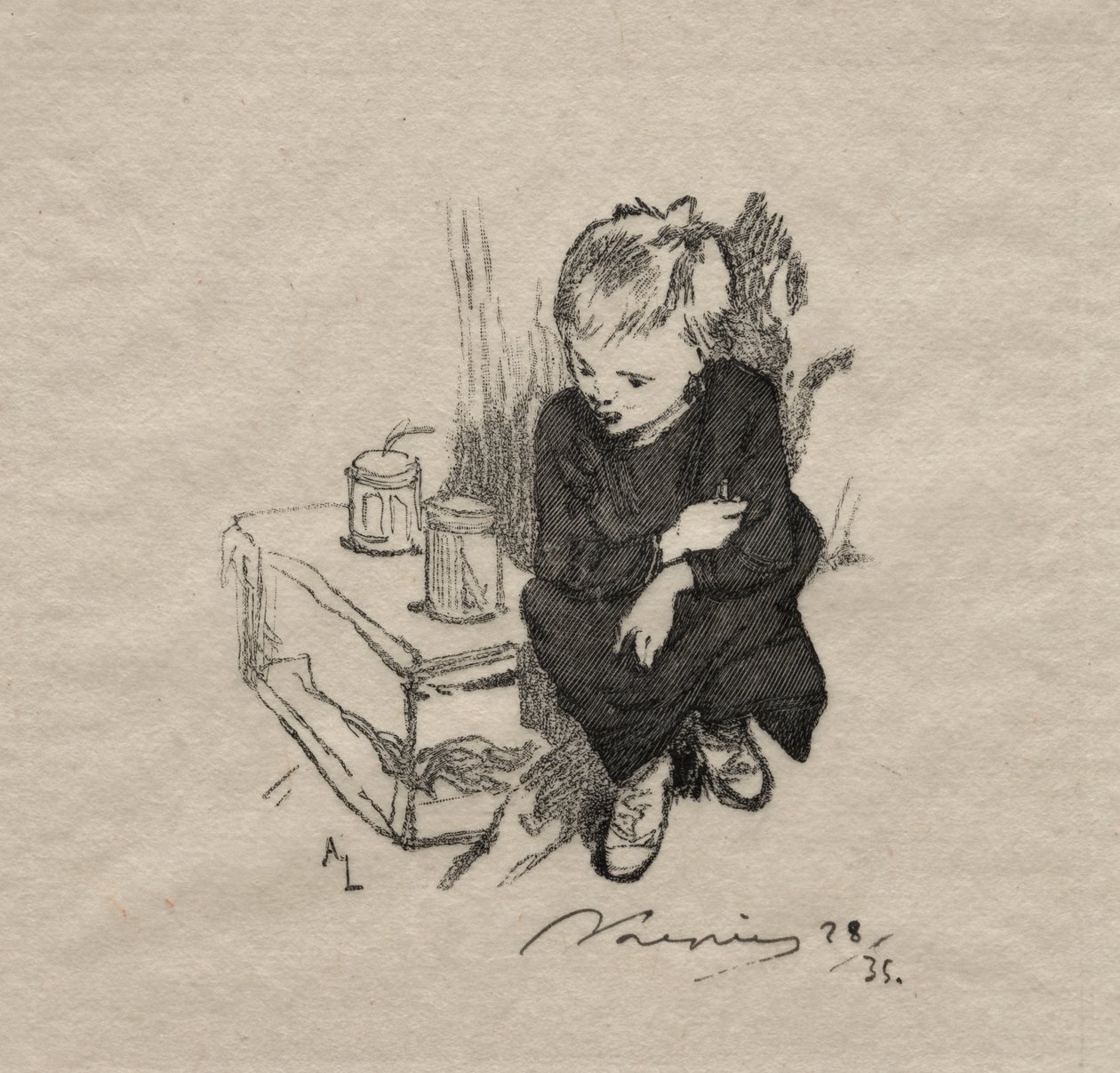 Çocuğun orset var by Auguste Louis Lepère