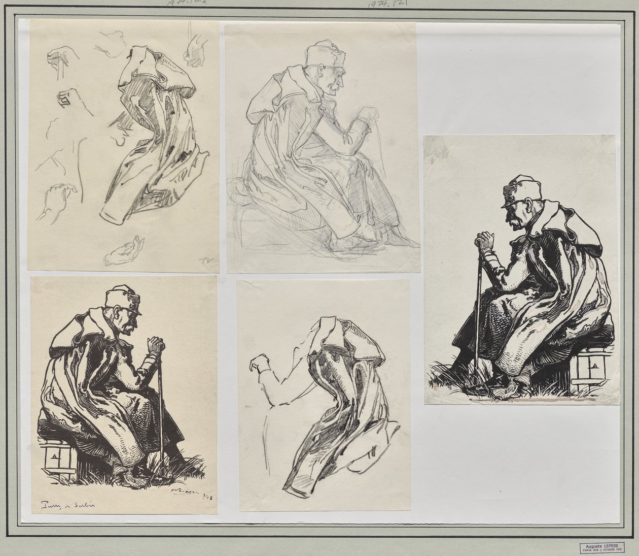 Sırbistan Kralı Peter by Auguste Louis Lepère