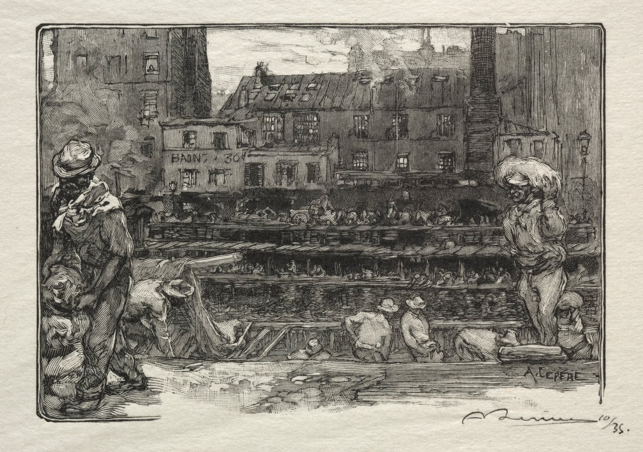 Alçı Boşaltıcılar. by Auguste Louis Lepère