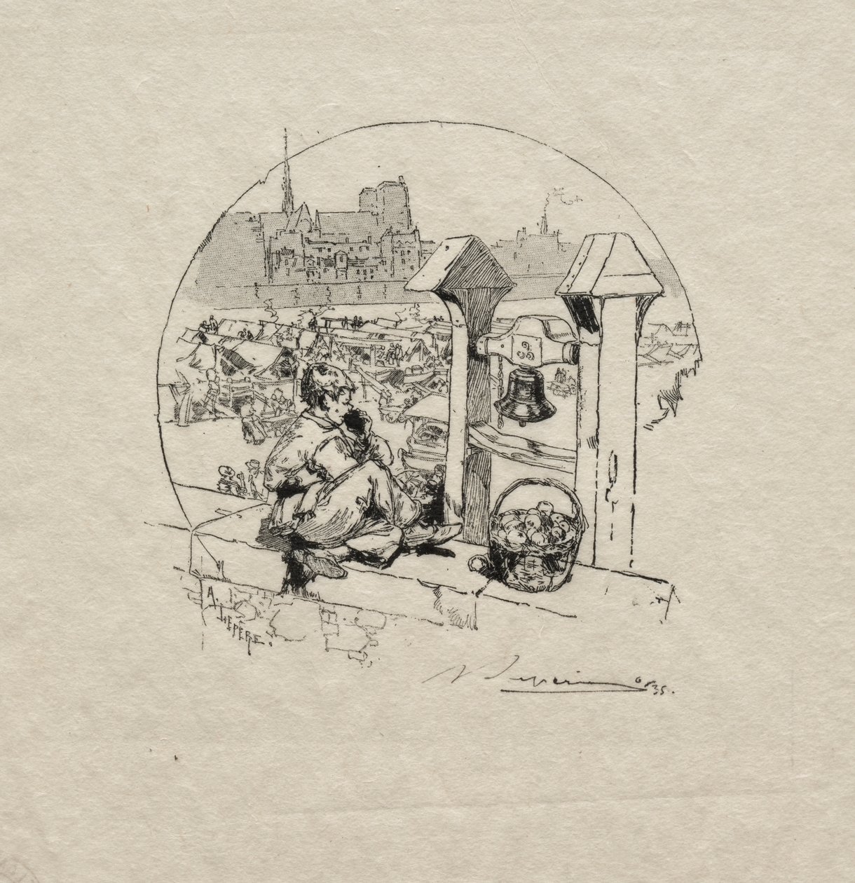 Elma Pazarı, No. 2 by Auguste Louis Lepère