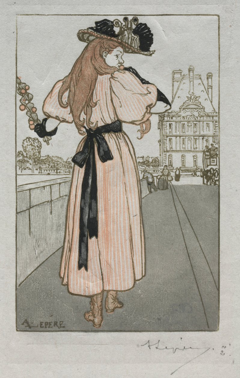 Paris Almanak, 1897: İlkbahar, 1897. by Auguste Louis Lepère