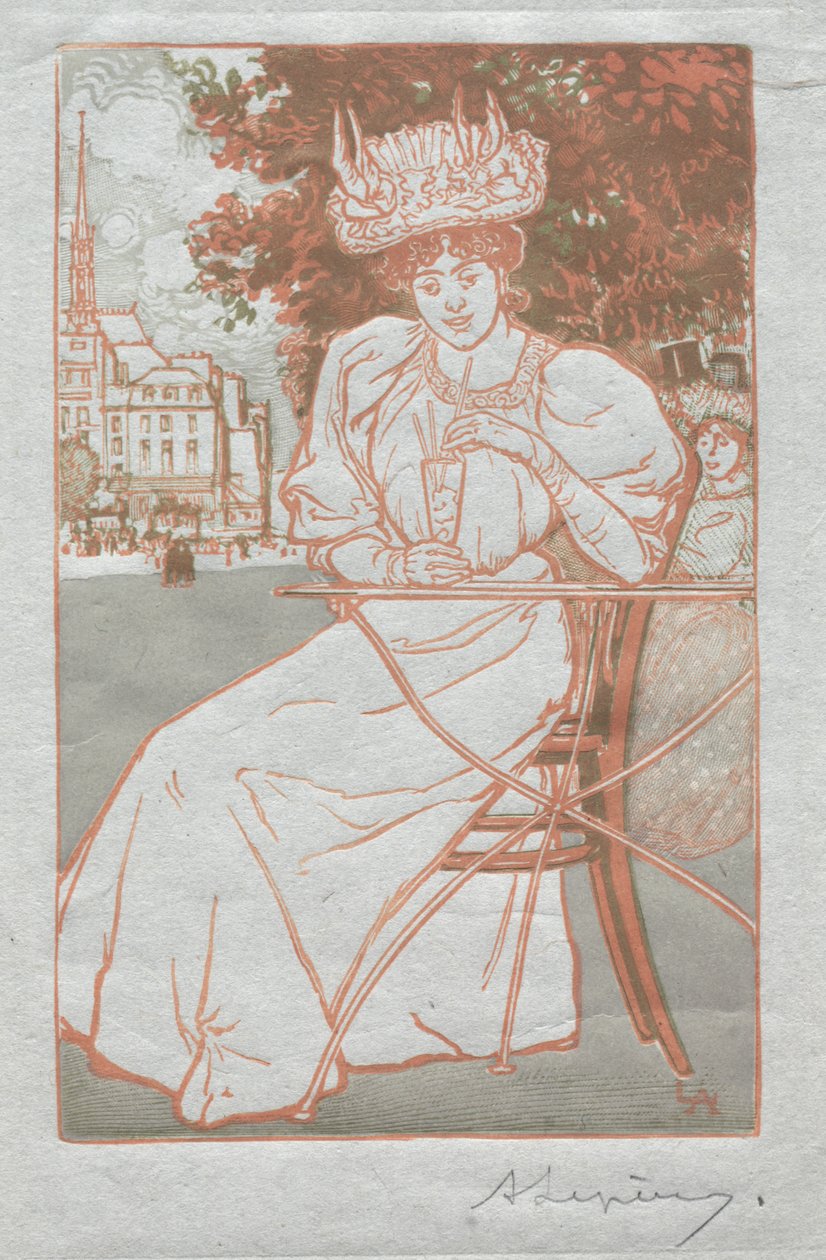 Paris Almanak, 1897: Yaz by Auguste Louis Lepère