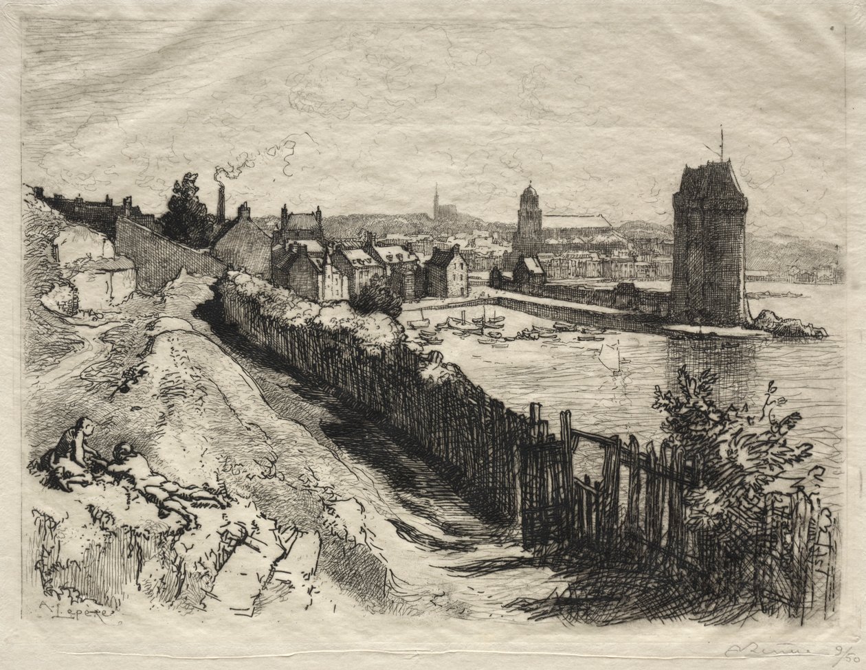 Aziz Servan Kapısı. by Auguste Louis Lepère