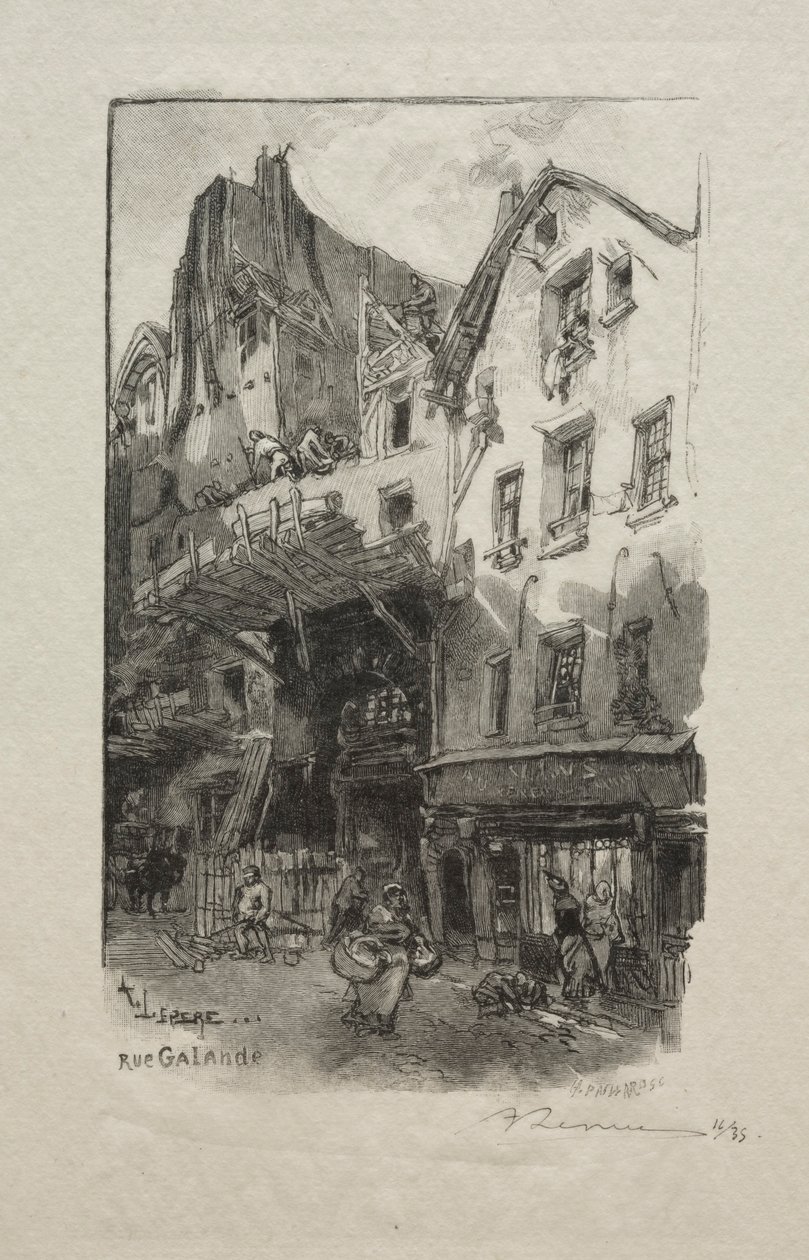Galanda Caddesi. by Auguste Louis Lepère