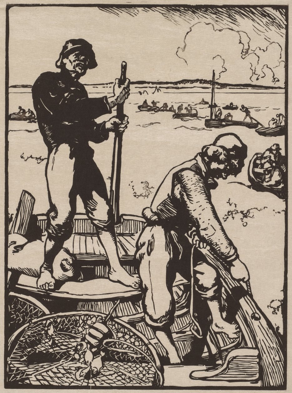 Karides Balıkçıları by Auguste Louis Lepère