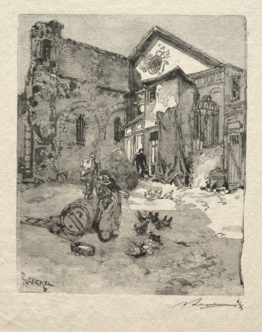 Aziz Julian Yoksul: Portal. by Auguste Louis Lepère