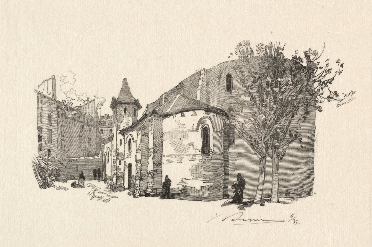 Aziz Julien le Vauvre, Dış görünüm by Auguste Louis Lepère