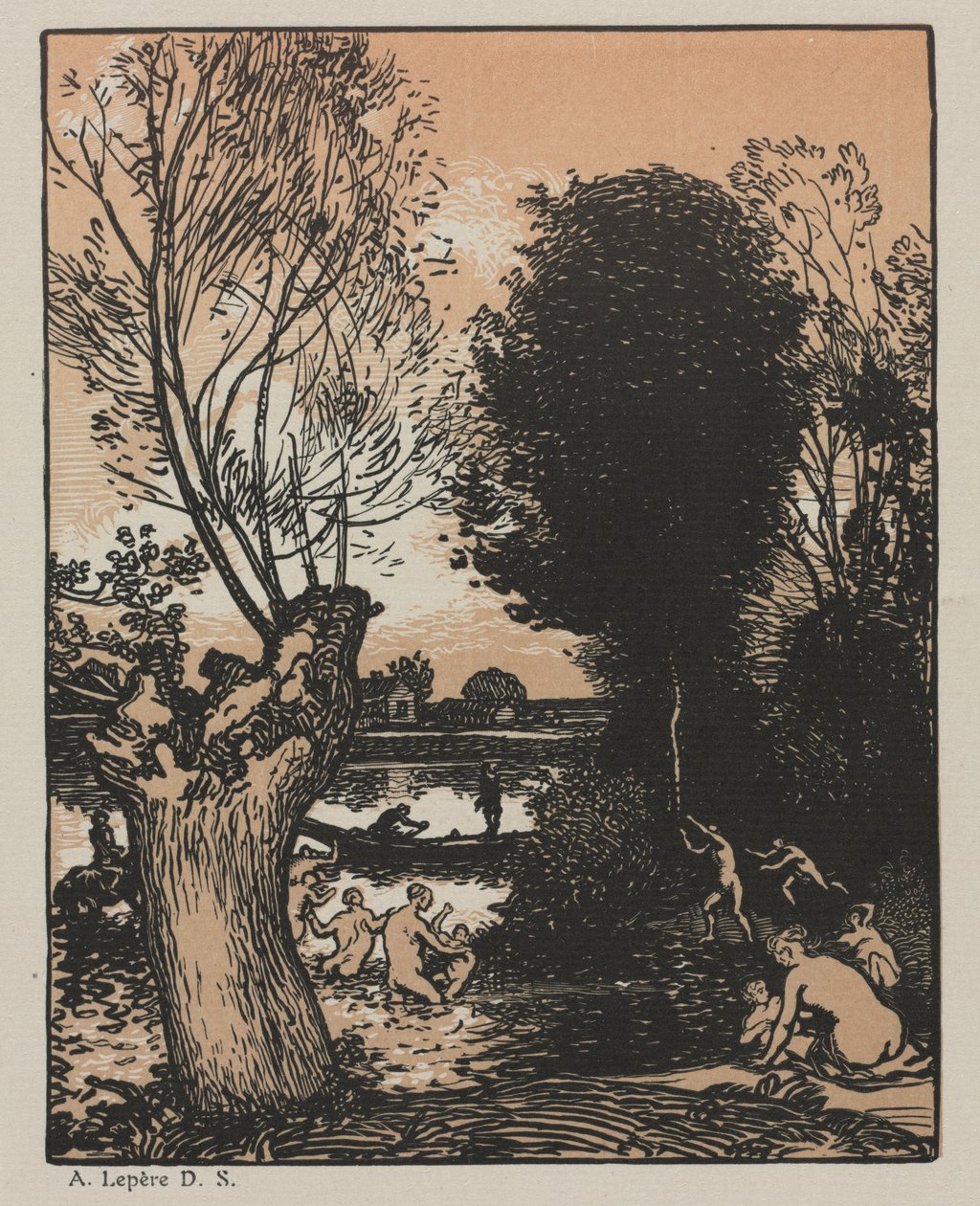 Yaz akşamı by Auguste Louis Lepère