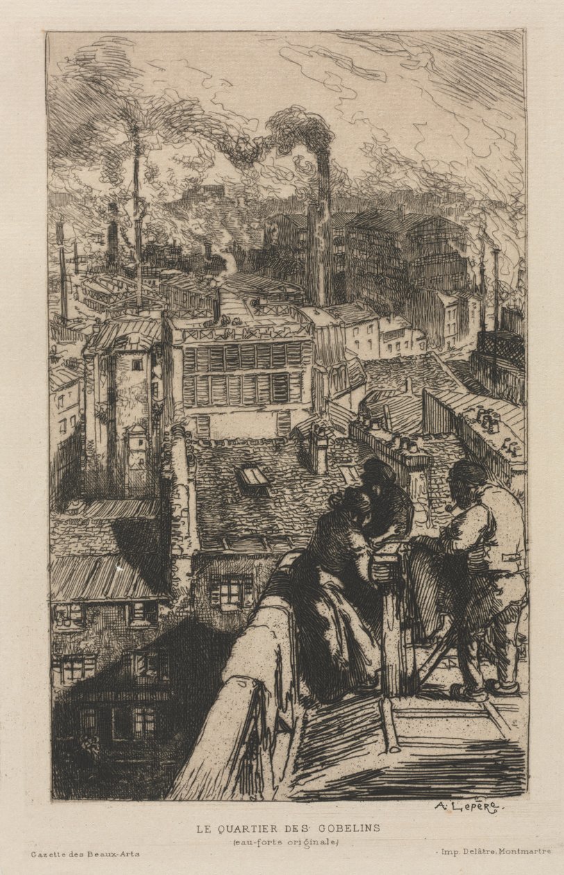 Gobelin Mahallesi by Auguste Louis Lepère