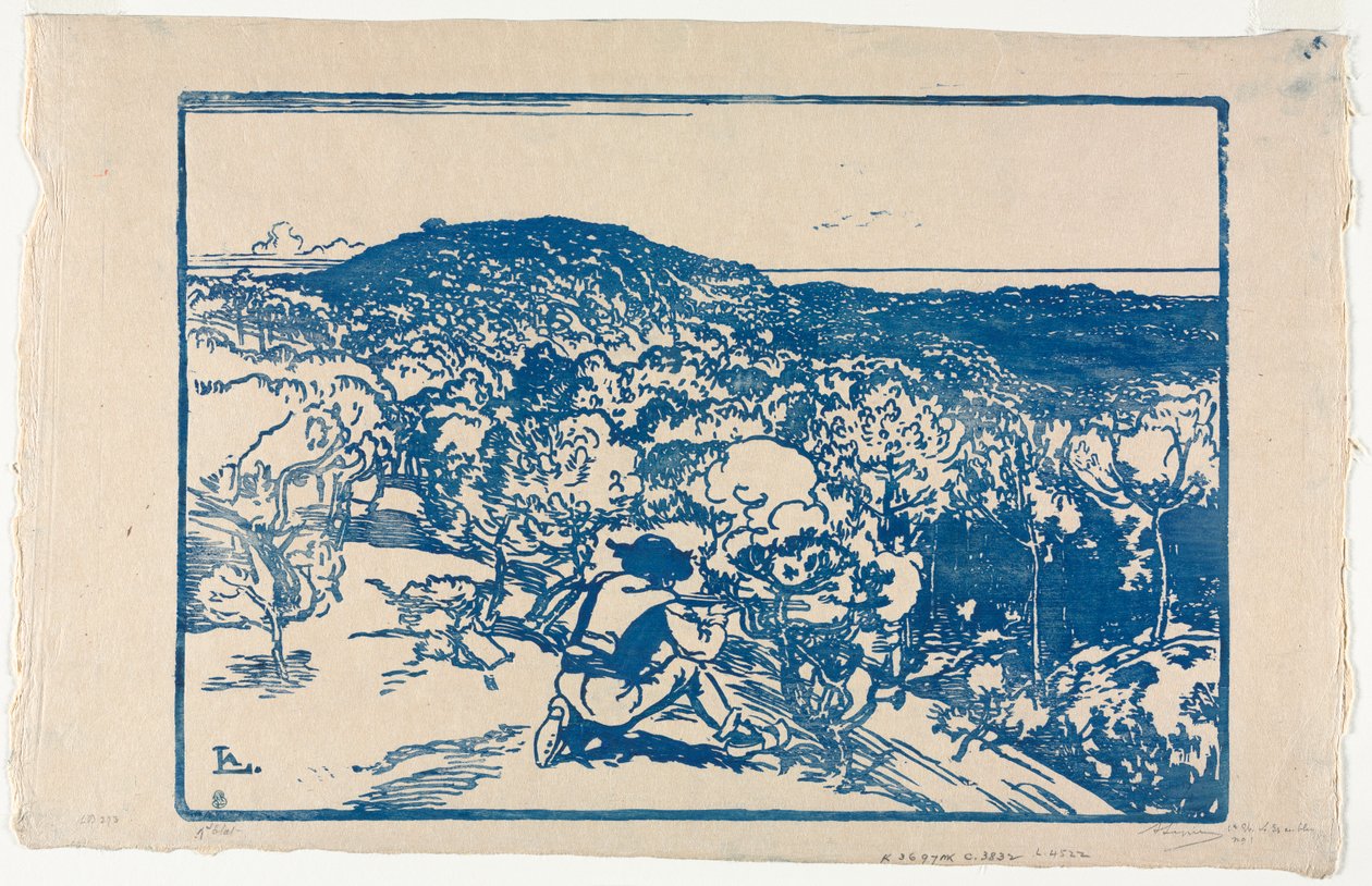 Kaçak Avcı, Saint Jean de Mont Kum Tepeleri by Auguste Louis Lepère