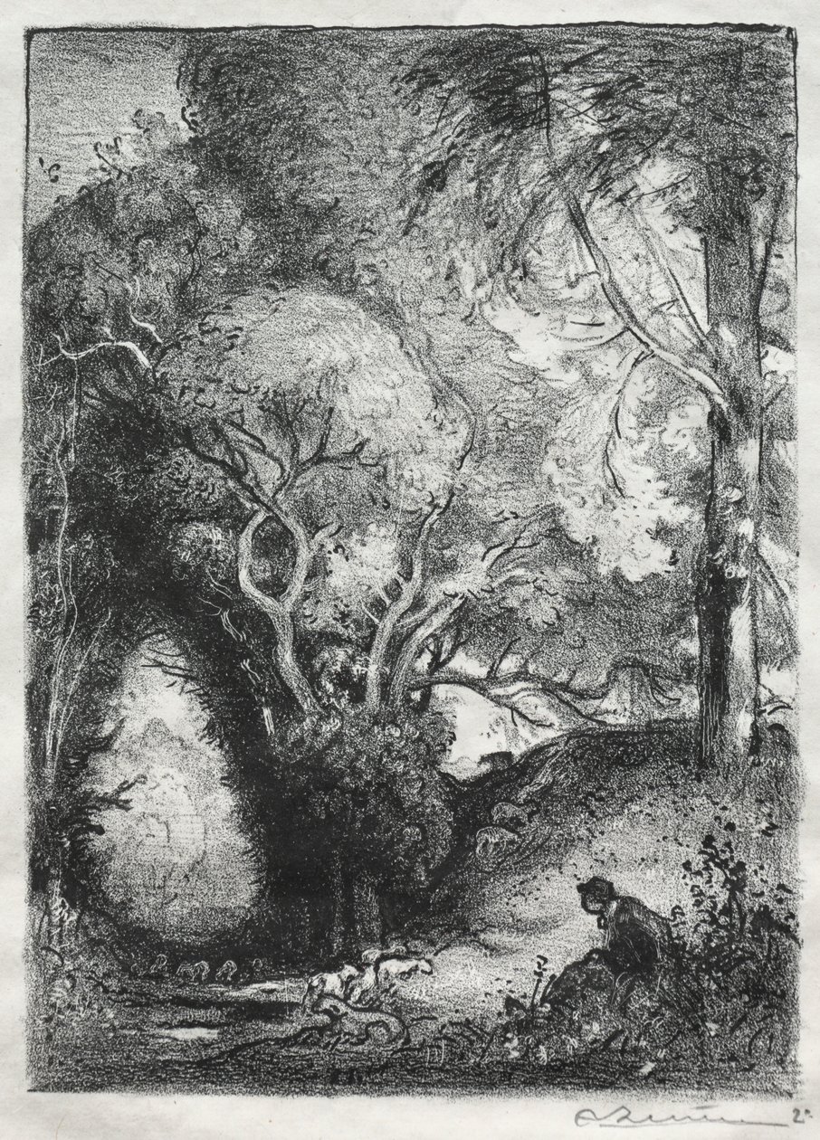 Haziran ayında Ravine by Auguste Louis Lepère