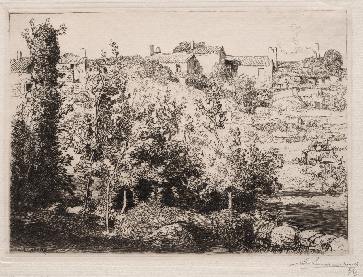 Meule Köyü by Auguste Louis Lepère