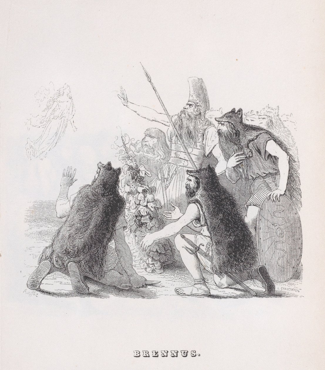Béranger'in Tüm Eserleri'nden Brennus, 1836 by Auguste Raffet