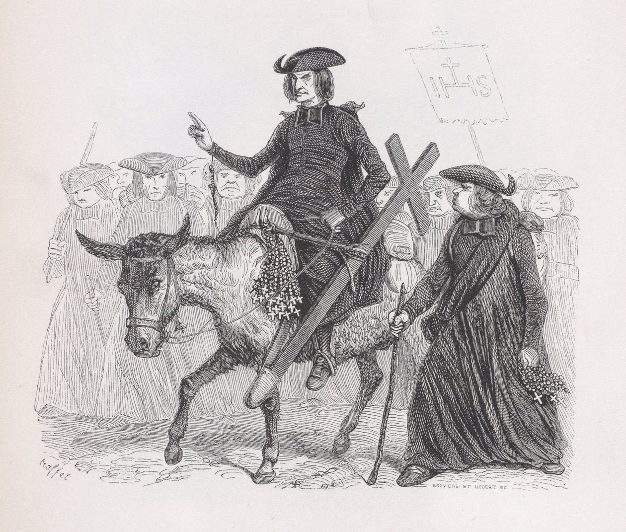 Béranger'in Tüm Eserlerinden Misyonerler, 1836. by Auguste Raffet