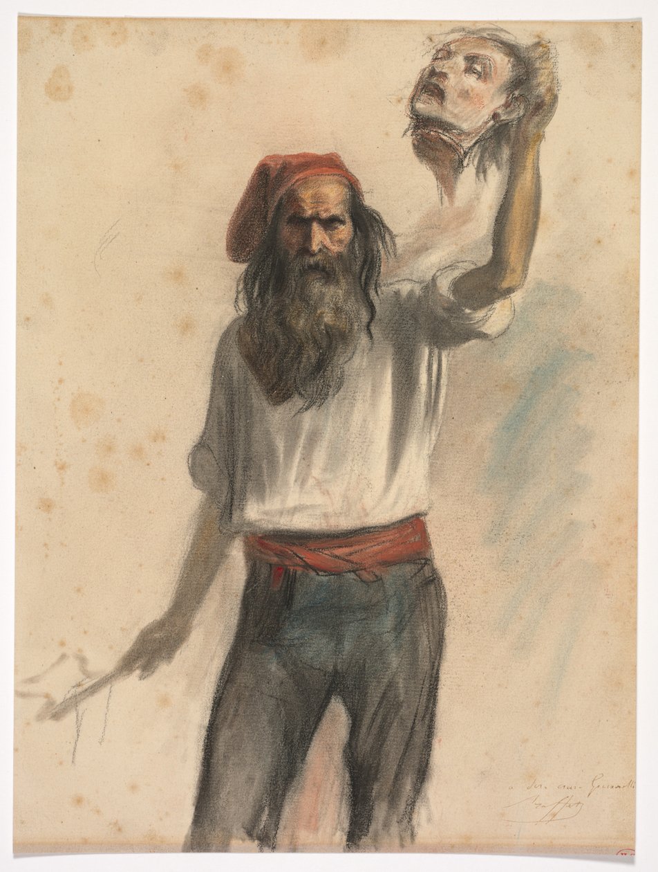 Un Borreau Bir Cellat, c. 1848. by Auguste Raffet