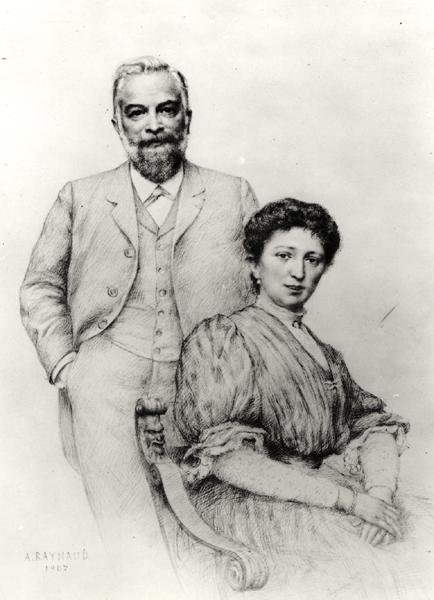 Adolphe Giraudon (1849-1929) ve eşi Claire, 1907 by Auguste Raynaud