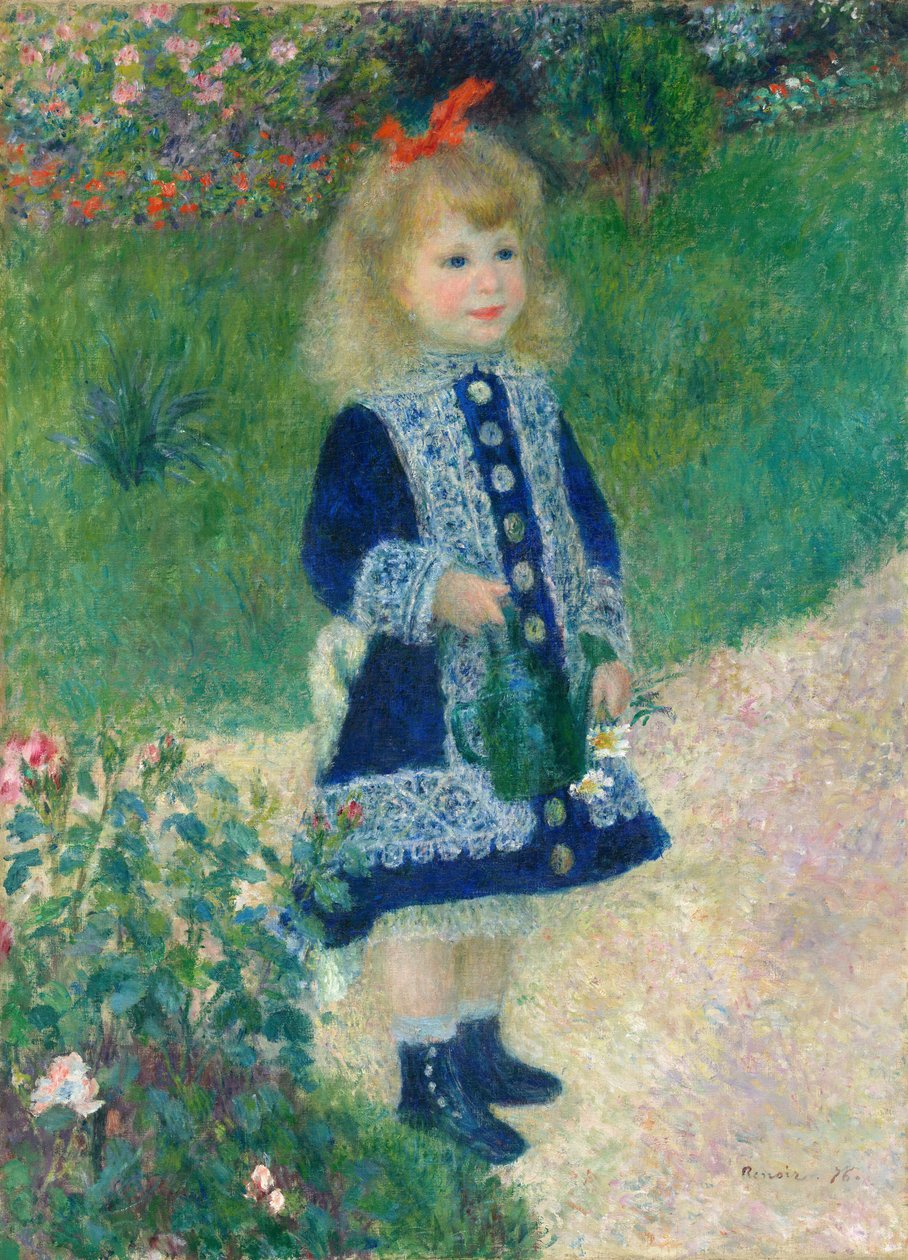 Sulama Kovası Olan Bir Kız by Auguste Renoir