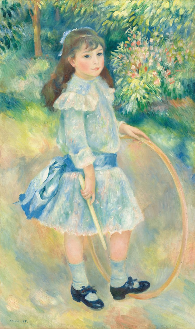 çemberli kız by Auguste Renoir