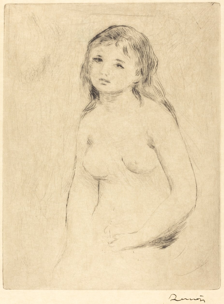 Yıkanan için Çalışmak by Auguste Renoir