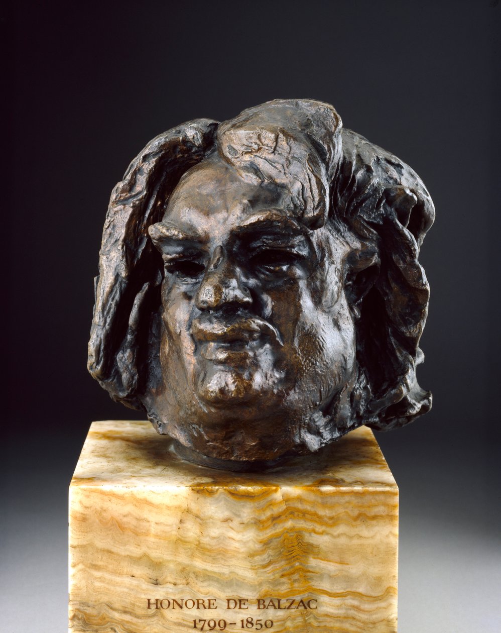 Balzac, Son Çalışmadan Önce Baş, c1890s by Auguste Rodin